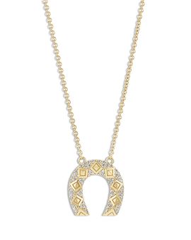 Harwell Godfrey Harwell Godfrey 18K Yellow Gold Horseshoe Diamond Pendant Necklace, 16-18
