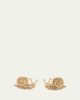 Harwell Godfrey Snail Stud Earrings with Diamonds - 1