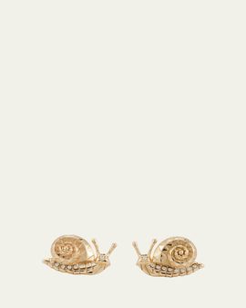 Harwell Godfrey Snail Stud Earrings with Diamonds