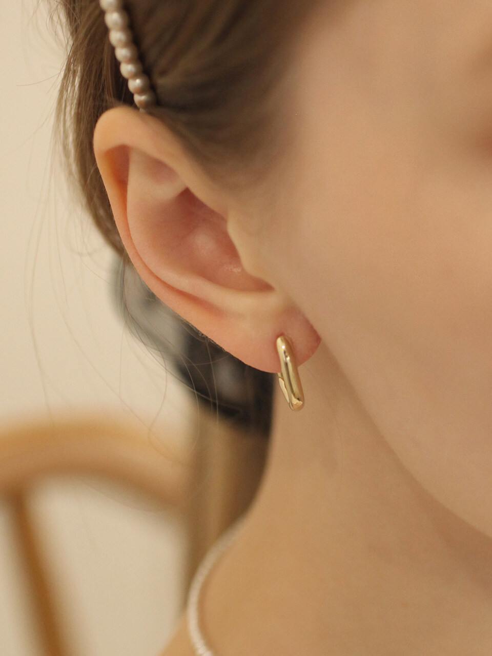 HAS Bold U-line Earrings