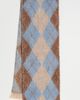 Hat Attack Hat Attack Argyle Scarf Brown/Blue One - 2