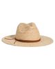 Hat Attack Hat Attack Braided Raffia Continental Hat Natural/Tobacco One - 1