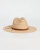 Hat Attack Hat Attack Braided Raffia Continental Hat Natural/Tobacco One - 2