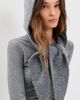 Hat Attack Hat Attack Cable Hooded Scarf Grey One - 2