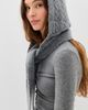 Hat Attack Hat Attack Cable Hooded Scarf Grey One - 3