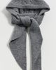 Hat Attack Hat Attack Cable Hooded Scarf Grey One - 4