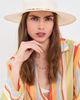 Hat Attack Hat Attack Charlotte Traveler Raffia Hat White/Multi One - 3