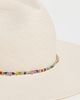 Hat Attack Hat Attack Charlotte Traveler Raffia Hat White/Multi One - 4