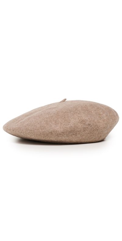 Hat Attack Hat Attack Classic Beret Taupe One