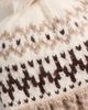 Hat Attack Hat Attack Fair Isle Knit Beanie Ivory/Taupe Combo One - 4