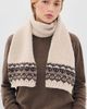 Hat Attack Hat Attack Fair Isle Knit Scarf Oatmeal Combo One - 3