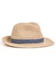 Hat Attack Hat Attack Frankie Fedora Hat Natural/Denim One - 1