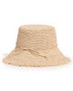 Hat Attack Hat Attack Packable Raffia Bucket Hat Natural One - 1