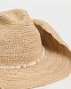 Hat Attack Hat Attack Raffia Crochet Cowboy Hat Natural/Neutral Bead One - 4