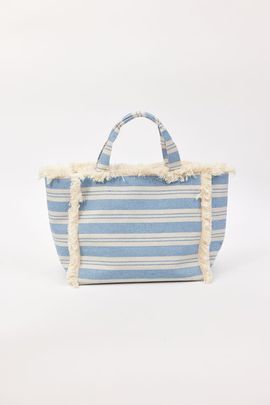 Hat Attack Hat Attack Striped Canvas Beachy Tote