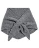 Hat Attack Hat Attack Triangle Wool Knit Scarf Grey One - 1