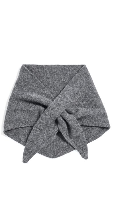 Hat Attack Hat Attack Triangle Wool Knit Scarf Grey One