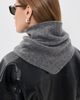 Hat Attack Hat Attack Triangle Wool Knit Scarf Grey One - 4