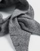 Hat Attack Hat Attack Triangle Wool Knit Scarf Grey One - 5