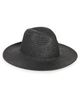 Hat Attack Hat Attack Vented Luxe Packable Straw Hat Black One - 1