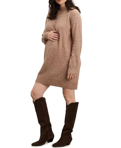 Hatch Collection Hatch Collection The Cozy Pointelle Poise Mini Maternity Dress