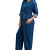 HATCH Collection HATCH Collection The Drapey Denim Jumpsuit - 2