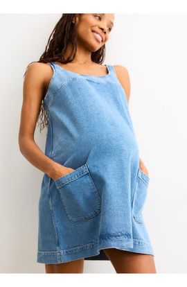 HATCH Collection HATCH Collection The Kiley Denim Mini Maternity Dress