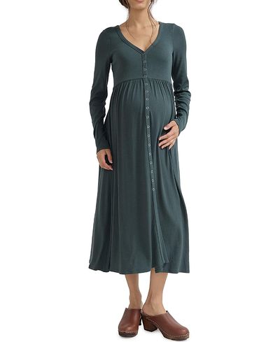 Hatch Collection Hatch Collection The Softest Rib Maternity Nursing Friendly Dress
