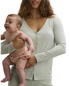 Hatch Collection Hatch Collection The Softest Rib Nursing Cardigan