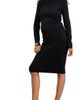 HATCH Collection HATCH Collection The Softsculpt Knit Long Sleeve Eliza Dress - 2