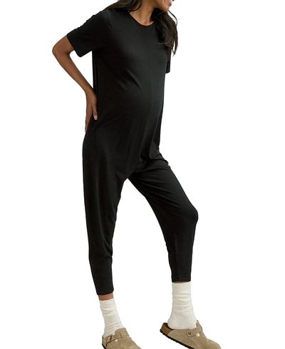 Hatch Collection Hatch Collection Walkabout Short Sleeve Maternity Nursing Friendly Jumper