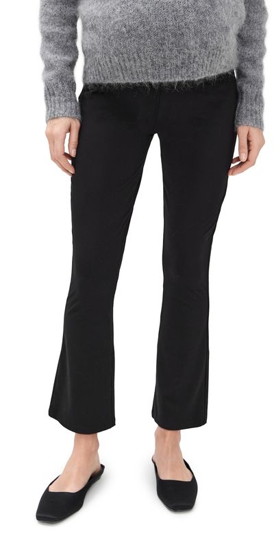 HATCH HATCH The Bodyflex Crop Flare Leggings Black