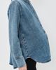 HATCH HATCH The Drapey Denim Boyfriend Shirt Vintage Dream Blue - 4