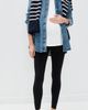 HATCH HATCH The Drapey Denim Boyfriend Shirt Vintage Dream Blue - 5