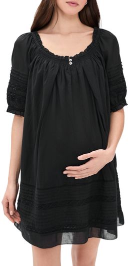 HATCH HATCH The Lottie Secret Nursing Mini Dress Black