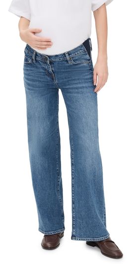 HATCH HATCH The Relaxed Wide Leg Maternity Jeans True Indigo