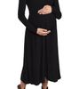 HATCH HATCH The Softest Rib Nursing Dress Black - 1