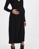 HATCH HATCH The Softest Rib Nursing Dress Black - 2