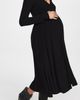 HATCH HATCH The Softest Rib Nursing Dress Black - 5