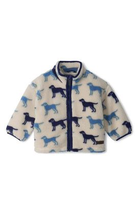 Hatley Hatley Dog Print High Pile Fleece Jacket