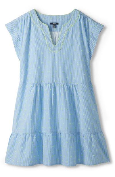 Hatley Hatley Emerson Stripe Embroidered Clip Dot Cotton Blend Dress
