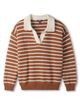 Hatley Hatley Johnny Collar Striped Cotton Sweater - 2