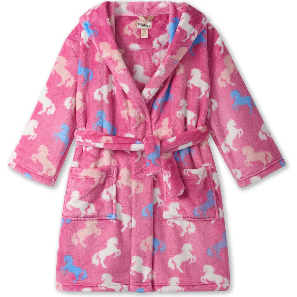 Hatley Hatley Kids' Beautiful Horses Hooded Fleece Robe