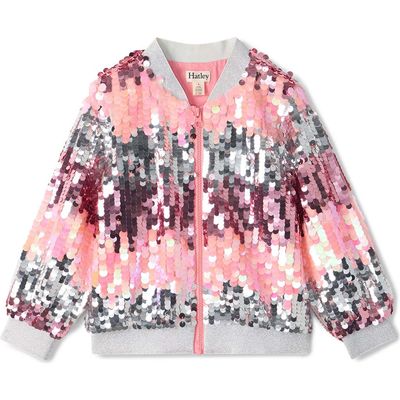 Hatley Hatley Kids' Blossom Gradient Sequin Bomber Jacket