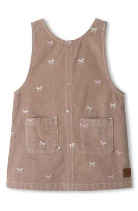 Hatley Hatley Kids' Bow Embroidered Corduroy Dress