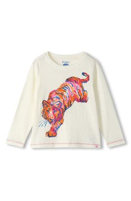Hatley Hatley Kids' Fierce Tiger Long Sleeve Cotton Graphic T-Shirt