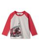 Hatley Hatley Kids' Firetruck Graphic Raglan T-Shirt - 1
