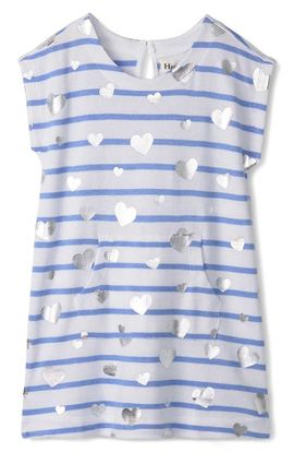 Hatley Hatley Kids' Heart Stripes Terry Dress