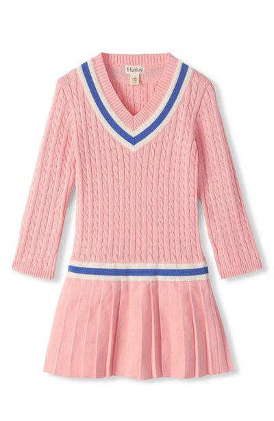 Hatley Hatley Kids' Pleated Cable Knit Dress