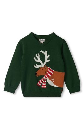 Hatley Hatley Kids' Reindeer V-Neck Sweater